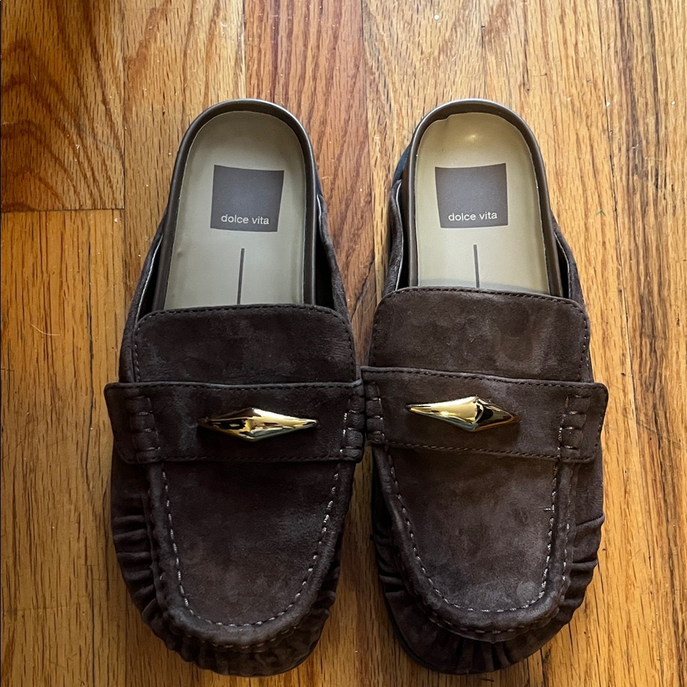 Dolce Vita Women’s Dark Brown Suede Loafers